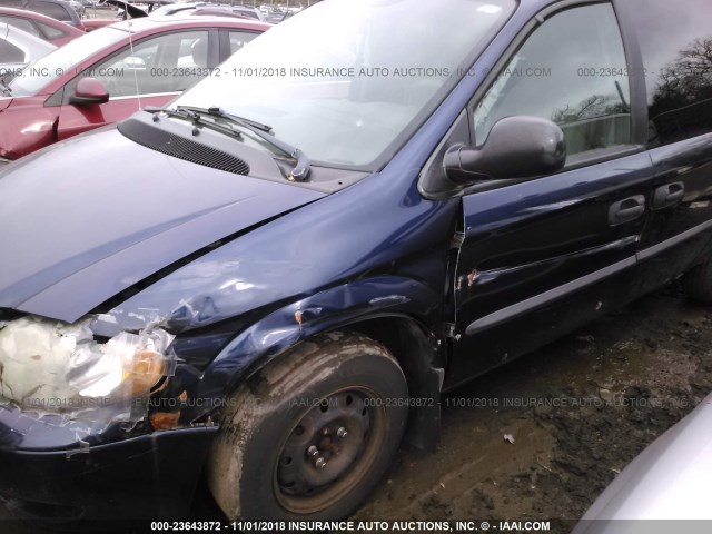 2D4GP24353R218975 - 2003 DODGE GRAND CARAVAN SE BLUE photo 6