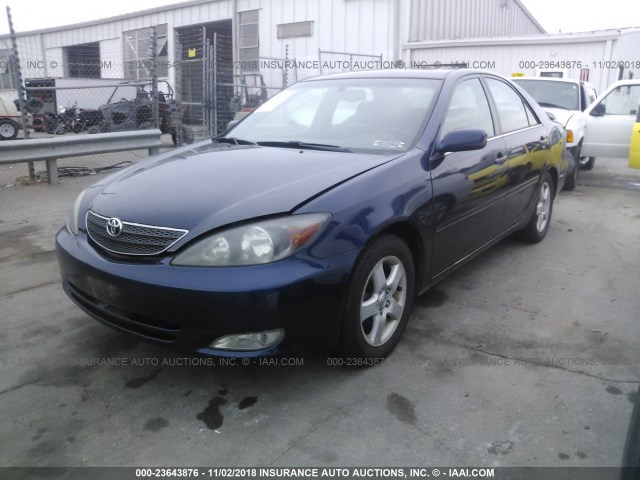 4T1BE30K53U156122 - 2003 TOYOTA CAMRY LE/XLE/SE Dark Blue photo 2