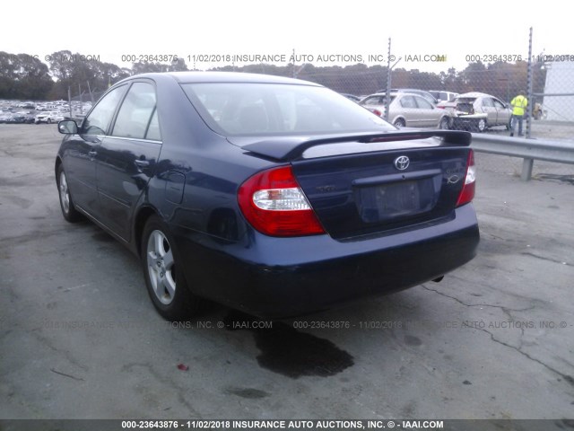 4T1BE30K53U156122 - 2003 TOYOTA CAMRY LE/XLE/SE Dark Blue photo 3