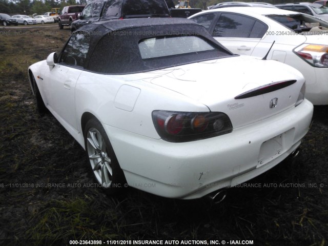 JHMAP214X4T003715 - 2004 HONDA S2000 თეთრი ფოტო 6