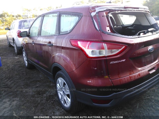 1FMCU0F79EUC34977 - 2014 FORD ESCAPE S RED photo 3