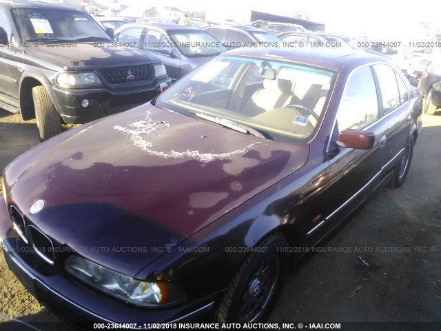WBADD6320VBW22970 - 1997 BMW 528 I AUTOMATIC Бордовый фото 2