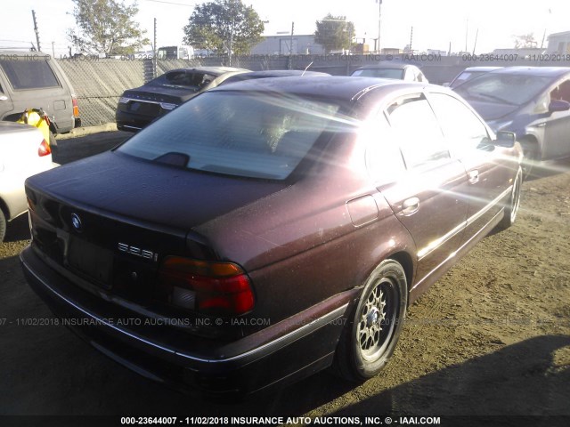 WBADD6320VBW22970 - 1997 BMW 528 I AUTOMATIC BURGUNDY photo 4