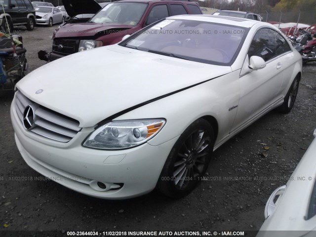 WDDEJ71X37A007557 - 2007 MERCEDES-BENZ CL 550 WHITE photo 2