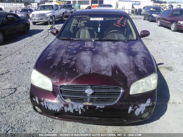 JN1CA31D11T816344 - 2001 NISSAN MAXIMA GXE/SE/GLE/20TH ANNIV BURGUNDY photo 6