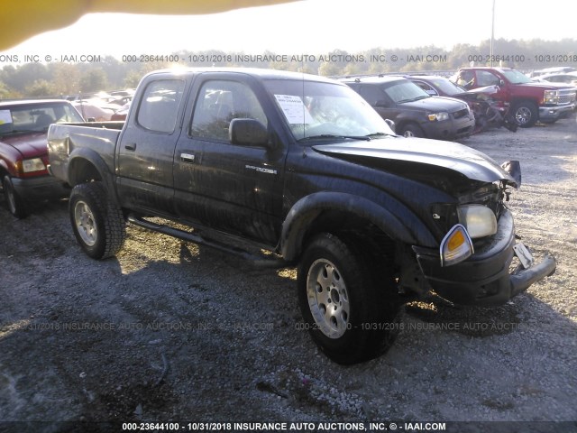 5TEGM92N91Z739904 - 2001 TOYOTA TACOMA DOUBLE CAB PRERUNNER BLACK photo 1