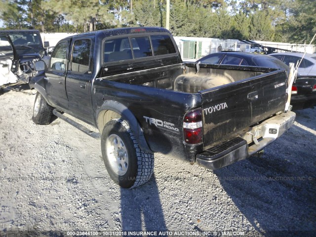 5TEGM92N91Z739904 - 2001 TOYOTA TACOMA DOUBLE CAB PRERUNNER BLACK photo 3