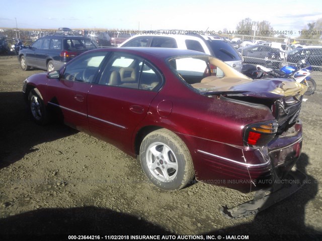 1G2HX54K5Y4216328 - 2000 PONTIAC BONNEVILLE SE BURGUNDY photo 3