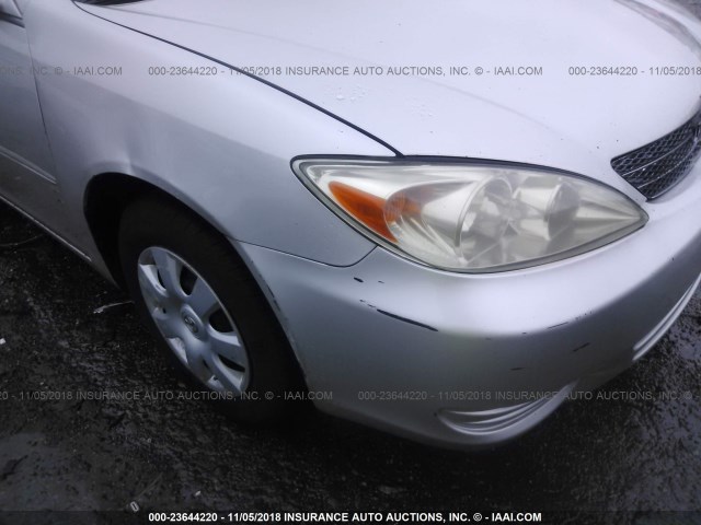 4T1BE32K63U121666 - 2003 TOYOTA CAMRY LE/XLE/SE Gümüş foto 6