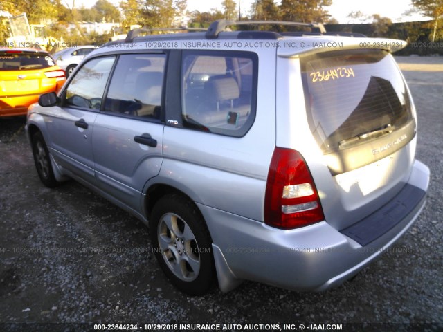 JF1SG65653H729482 - 2003 SUBARU FORESTER 2.5XS SILVER photo 3