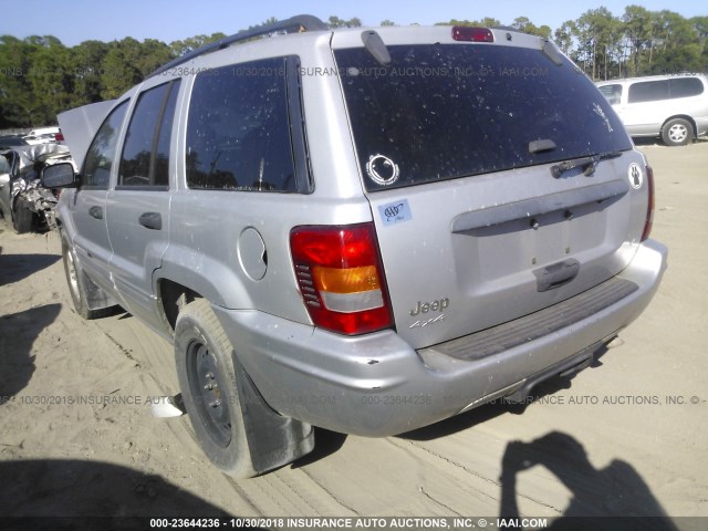 1J4GW48N34C346496 - 2004 JEEP GRAND CHEROKEE LAREDO/COLUMBIA/FREEDOM SILVER photo 3
