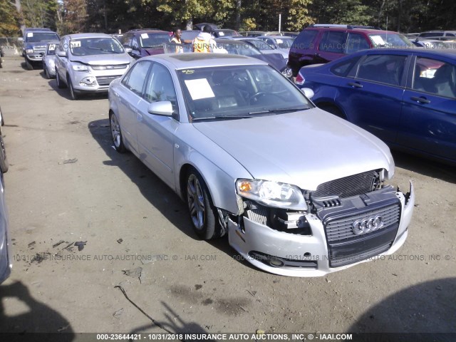 WAUDF78E47A053231 - 2007 AUDI A4 2.0T QUATTRO SILVER photo 1