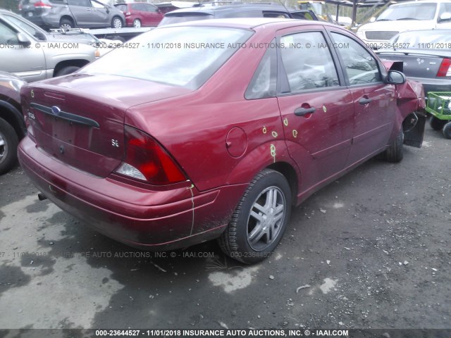 1FAFP34P43W292306 - 2003 FORD FOCUS SE/SE COMFORT/SE SPORT RED photo 4