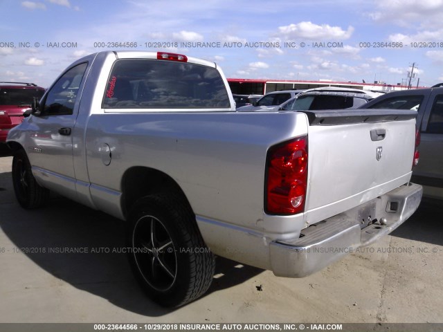 1D7HA16K67J540168 - 2007 DODGE RAM 1500 ST GRAY photo 3