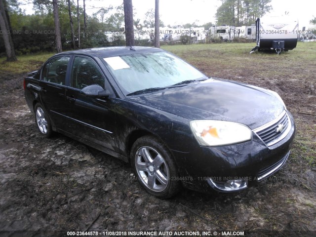 1G1ZU53816F296820 - 2006 CHEVROLET MALIBU LTZ BLACK photo 1