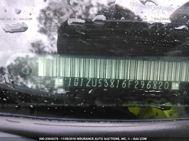 1G1ZU53816F296820 - 2006 CHEVROLET MALIBU LTZ 黑色 照片 9