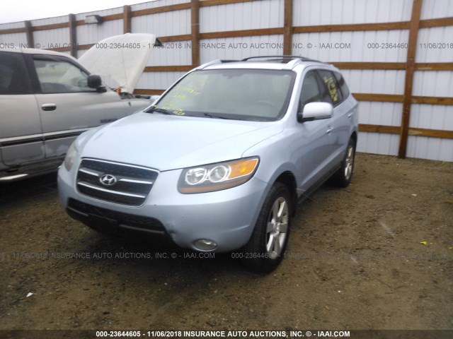 5NMSH73E07H126094 - 2007 HYUNDAI SANTA FE SE/LIMITED BLUE photo 2