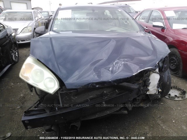 1G1ZS51FX6F130433 - 2006 CHEVROLET MALIBU LS 蓝色 照片 6