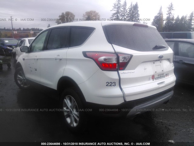 1FMCU9GD9HUE75533 - 2017 FORD ESCAPE SE WHITE photo 3