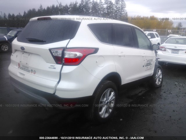 1FMCU9GD9HUE75533 - 2017 FORD ESCAPE SE WHITE photo 4