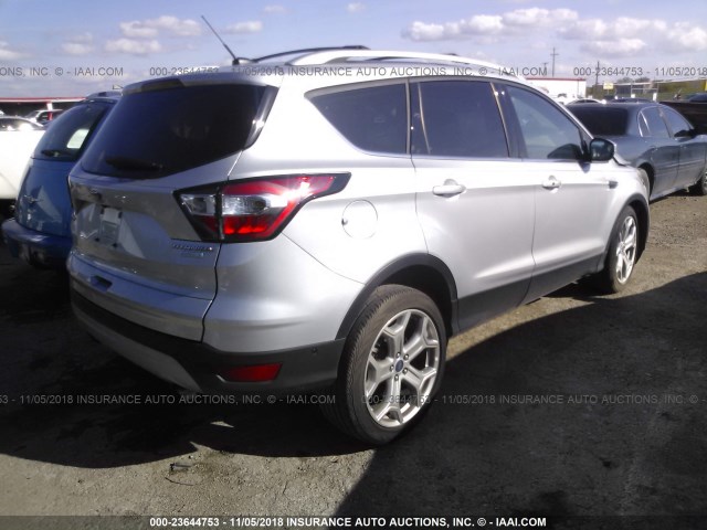 1FMCU0JD3HUE57436 - 2017 FORD ESCAPE TITANIUM SILVER photo 4