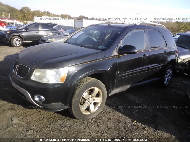 2CKDL73F666048449 - 2006 PONTIAC TORRENT BLACK photo 2