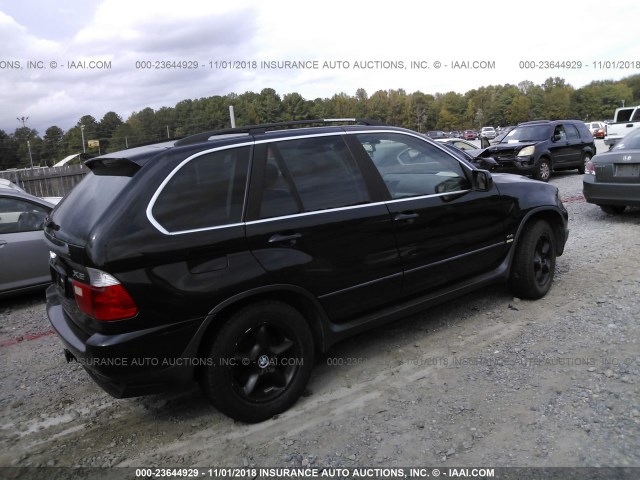 5UXFB53504LV09100 - 2004 BMW X5 4.4I BLACK photo 4