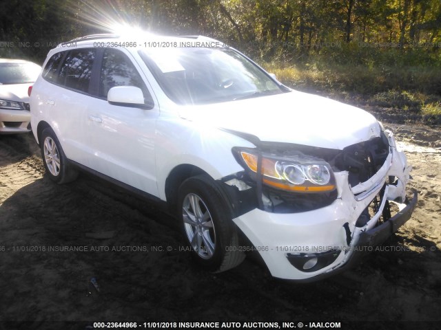 5XYZHDAG8BG087047 - 2011 HYUNDAI SANTA FE SE WHITE photo 1