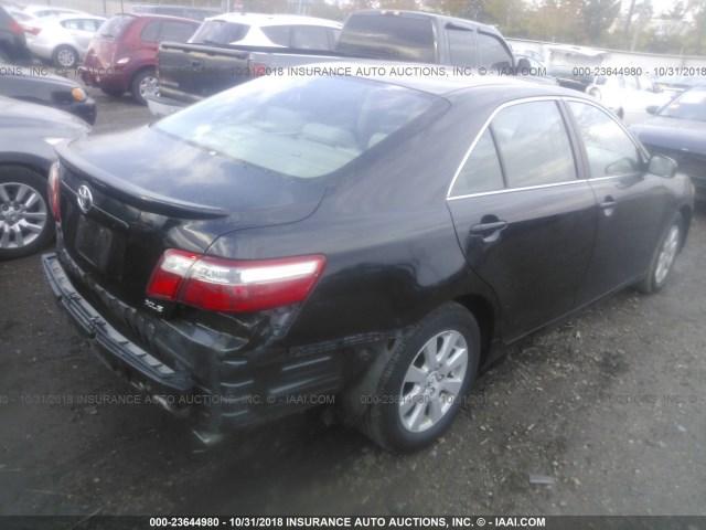 4T1BE46K57U608301 - 2007 TOYOTA CAMRY NEW GENERAT CE/LE/XLE/SE BLACK photo 4