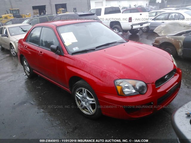 JF1GD67505H526327 - 2005 SUBARU IMPREZA RS RED photo 1