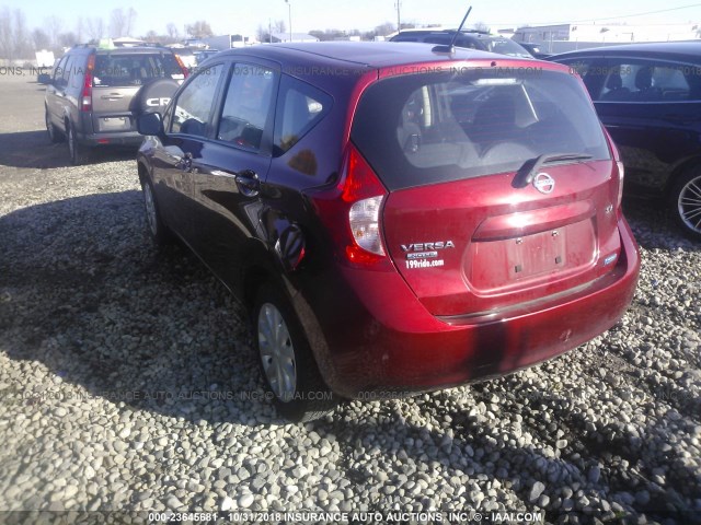 3N1CE2CP9GL391510 - 2016 NISSAN VERSA NOTE S/S PLUS/SV/SL/SR RED photo 3