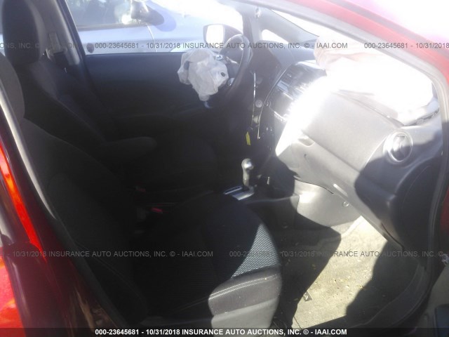 3N1CE2CP9GL391510 - 2016 NISSAN VERSA NOTE S/S PLUS/SV/SL/SR RED photo 5