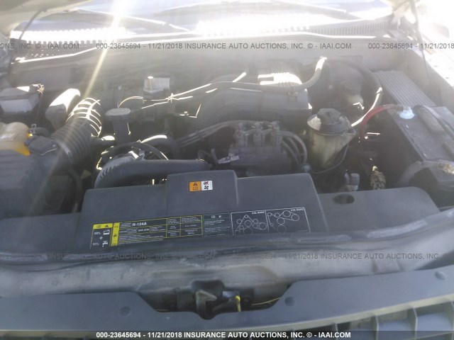 1FMZU62K23UA52753 - 2003 FORD EXPLORER XLS/XLS SPORT SILVER photo 10