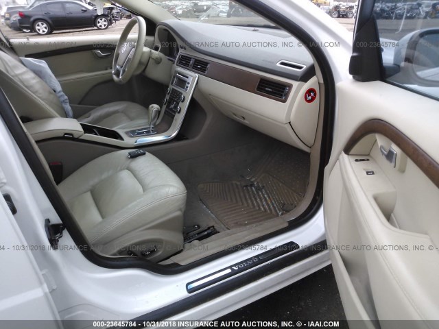 YV1992AH3A1117719 - 2010 VOLVO S80 T6 WHITE photo 5