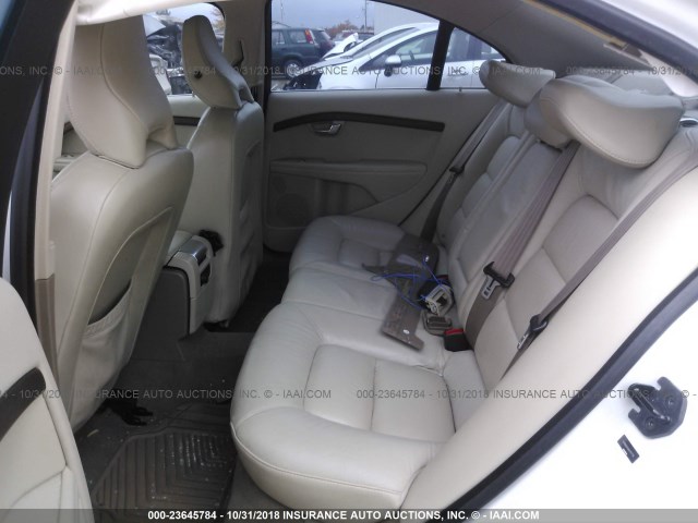 YV1992AH3A1117719 - 2010 VOLVO S80 T6 WHITE photo 8