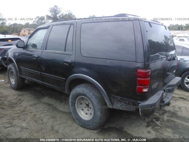 1FMPU16L4YLB75741 - 2000 FORD EXPEDITION XLT BLACK photo 3