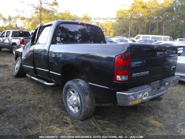 3D7KU28C74G243884 - 2004 DODGE RAM 2500 ST/SLT 黑色 照片 3