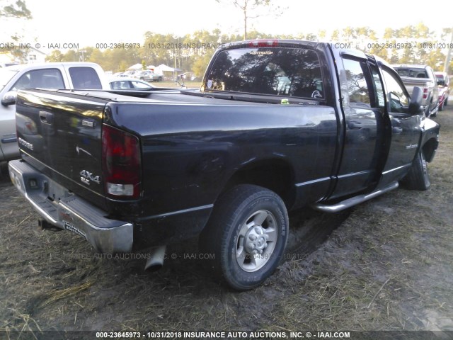 3D7KU28C74G243884 - 2004 DODGE RAM 2500 ST/SLT 黑色 照片 4