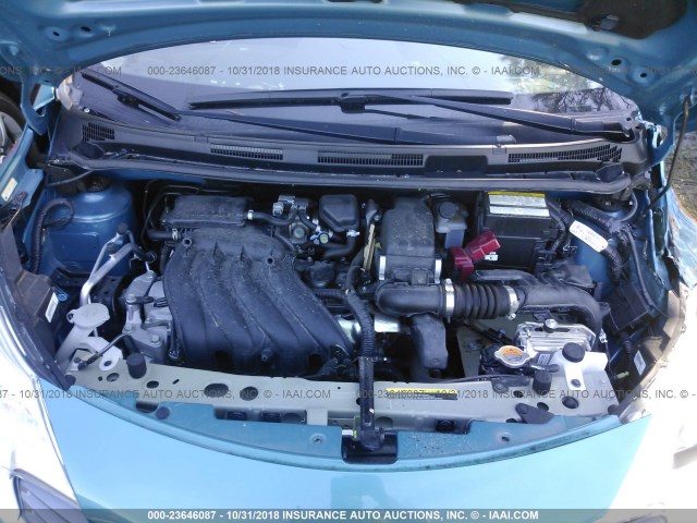 3N1CE2CP5FL446551 - 2015 NISSAN VERSA NOTE S/S PLUS/SV/SL/SR BLUE photo 10