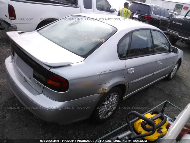 4S3BE635537210500 - 2003 SUBARU LEGACY L/L SPECIAL SILVER photo 4