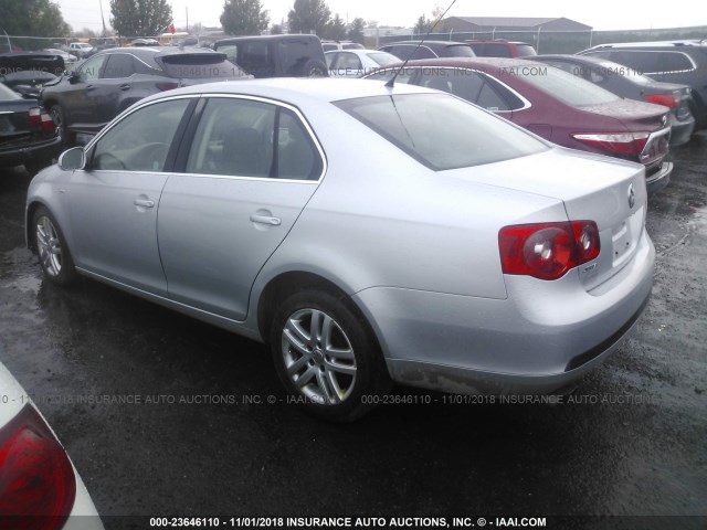 3VWEF71K17M193843 - 2007 VOLKSWAGEN JETTA WOLFSBURG 银色 照片 3