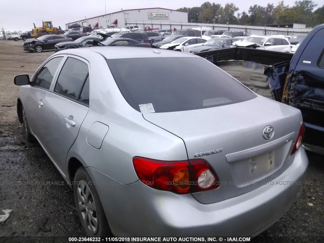 JTDBL40E199058159 - 2009 TOYOTA COROLLA LE/XLE GRAY photo 3