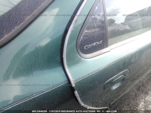 1FAFP6630XK108469 - 1999 FORD CONTOUR SE GREEN photo 6