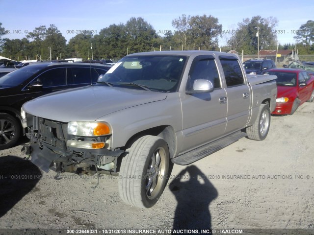 2GTEK13T441432869 - 2004 GMC NEW SIERRA K1500 SILVER photo 2