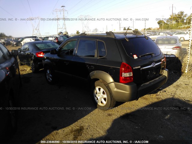 KM8JN72D35U083756 - 2005 HYUNDAI TUCSON GLS/LX BLACK photo 3