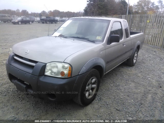 1N6DD26S12C310537 - 2002 NISSAN FRONTIER KING CAB XE GRAY photo 2