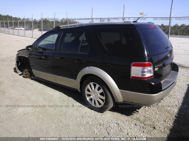 1FMDK07W78GA21738 - 2008 FORD TAURUS X EDDIE BAUER BLACK photo 3