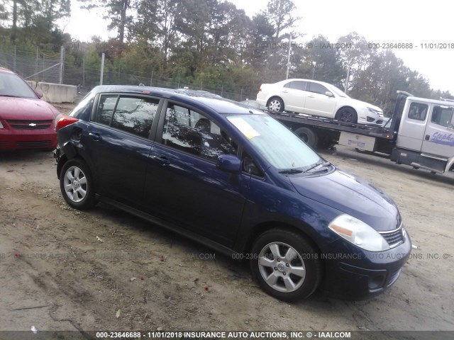 3N1BC13E97L354371 - 2007 NISSAN VERSA S/SL BLUE photo 1