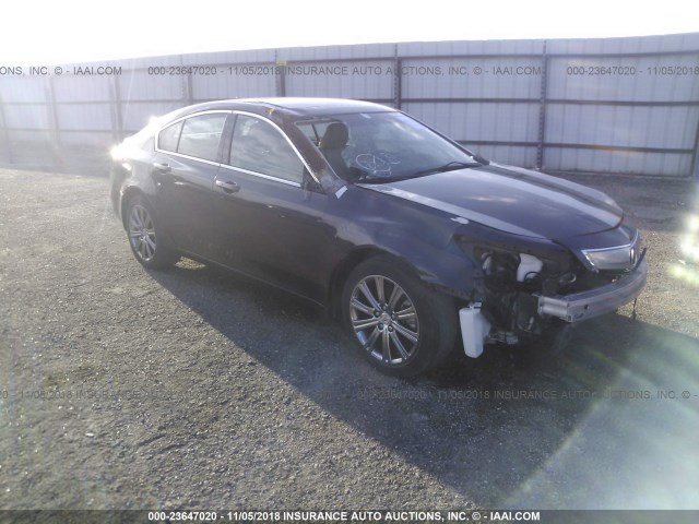 19UUA8F38EA007635 - 2014 ACURA TL SE GRAY photo 1