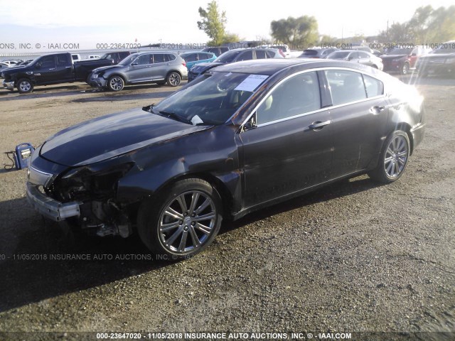 19UUA8F38EA007635 - 2014 ACURA TL SE GRAY photo 2